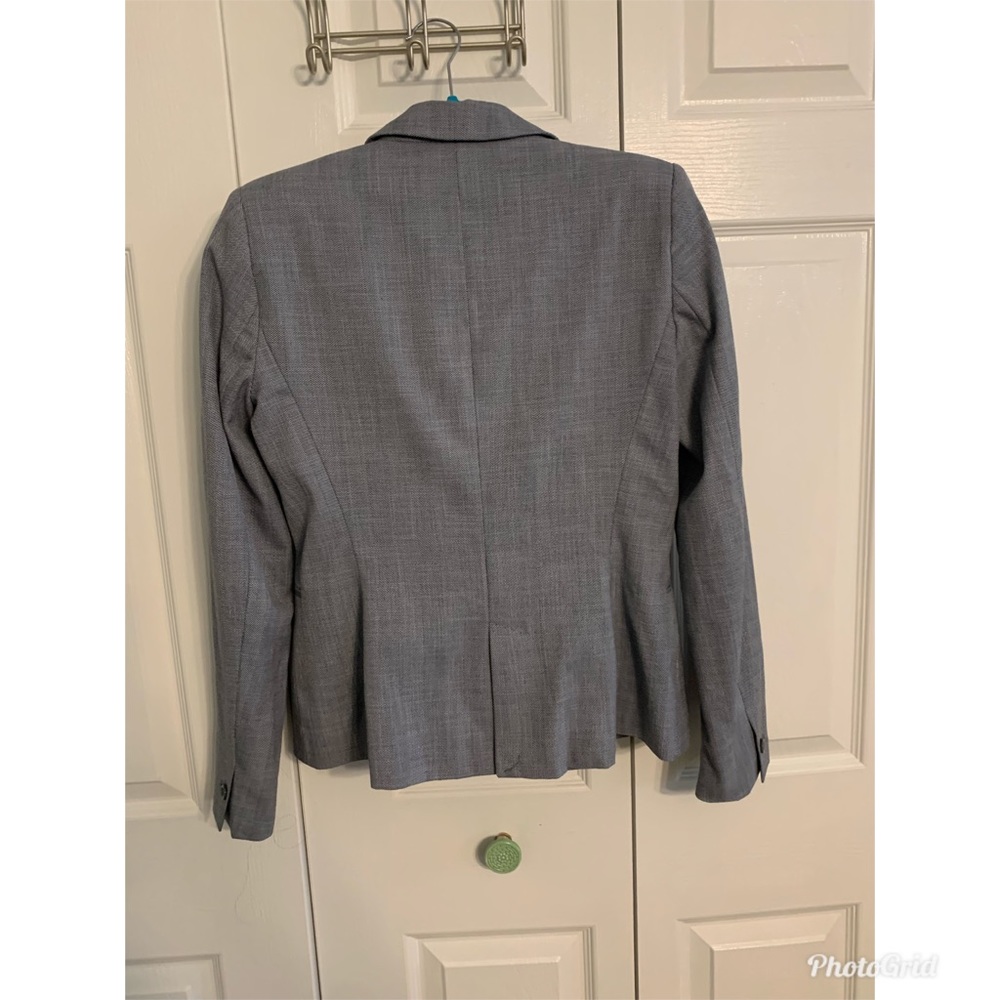 Zara Basic Gray Blazer Womens Fitted Career Busin… - image 2